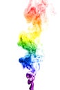 Abstract smoke wave, colorful mystical background