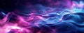 Abstract smoke waves with neon pink and blue light effects on a dark background. Dynamic fluid design concept. Design Royalty Free Stock Photo