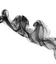 Abstract smoke waves over the white Royalty Free Stock Photo