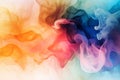 Abstract smoky colorful background