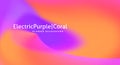 Smooth background with gradient from purple to coral color. Vector graphics