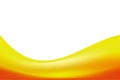 Abstract Smooth Blurry Orange Yellow Wavy Background