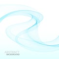 Abstract smooth color wave vector. Curve flow blue motion illustration. Smoke design. Vector lines. eps10 Royalty Free Stock Photo