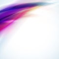 Abstract smooth colorful flow element on white background, Vector & illustration