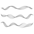 Abstract smooth curve line Design element Stylized wave of music