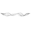 Abstract smooth curved line Design element Technological futuristic background with wavy line