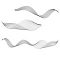 Abstract smooth curved line Design element Technological futuristic background with wavy line Stylization technology digital