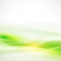 Abstract smooth green flow background, Vector & illustration Royalty Free Stock Photo