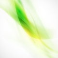 Abstract smooth green flow background, Vector & illustration