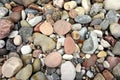 Abstract Smooth Round Pebbles on a Beach Royalty Free Stock Photo