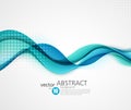 Abstract smooth wave motion illustration