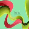 Abstract smooth wave motion illustration