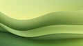 Abstract smooth wavy background in green. Khaki colors. Concept of modern graphic design, minimalism, fluid shapes Royalty Free Stock Photo