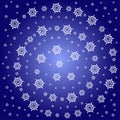 Abstract snow star pattern