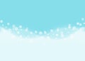 Abstract snowflake background with blue snow drift wave Royalty Free Stock Photo