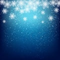 Abstract snowflake background