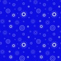 Abstract snowflake ornament seamless pattern, textile, surface design