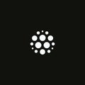 Abstract snowflake sign, refresh circular rotation icon, upload dots sign, air ventilator unusual symbol, conditioner