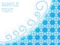 Abstract snowflakes background