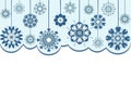 Abstract snowflakes background Royalty Free Stock Photo