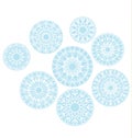 Abstract snowflakes background. vector illustration Royalty Free Stock Photo