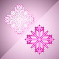 Abstract snowflakes