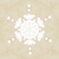 Abstract snowflakes pattern. Winter background. Royalty Free Stock Photo