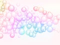 Abstract soap bubbles in rainbow colors Royalty Free Stock Photo