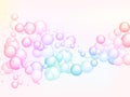 Abstract soap bubbles in rainbow colors Royalty Free Stock Photo