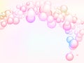 Abstract soap bubbles in rainbow colors Royalty Free Stock Photo