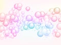 Abstract soap bubbles in rainbow colors