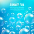 Abstract soap bubbles vector background Royalty Free Stock Photo