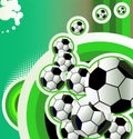 Abstract soccer background. Royalty Free Stock Photo