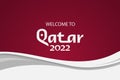 Abstract soccer background, Qatar 2022 trends, world cup banner.