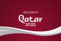 Abstract soccer background, Qatar 2022 trends, world cup banner.