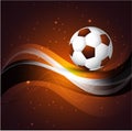 Abstract Soccer ball colorful background Royalty Free Stock Photo