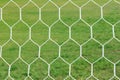 Abstract soccer goal net