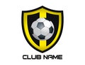 Abstract soccer logo on a white background
