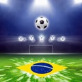 Abstract soccer stadium Royalty Free Stock Photo