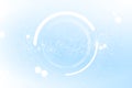 Abstract soft blue Circle HUD head-up display interface, Futuristic technology digital hi tech concept background
