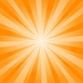 Abstract soft bright Yellow Orange rays background. Vector