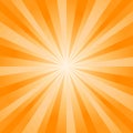 Abstract soft bright Yellow Orange rays background. Vector