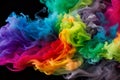 abstract soft Colorful rainbow smoke Royalty Free Stock Photo