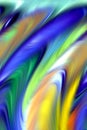 Abstract vivid yellow orange blue colors, shades and lines background. Lines in motion Royalty Free Stock Photo