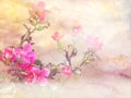 Abstract soft dreamy texture background flowers