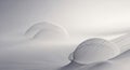 Abstract soft focus white forms with subtle light and shadow play Royalty Free Stock Photo