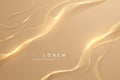 Abstract soft gold lines background