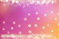 Abstract Soft Golden Bokeh And Small Bokeh On Upper & Lower Portion With Gradient Background