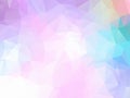 Abstract Soft light rainbow background consisting of colored triangles. Abstract colorful Polygonal Mosaic Background, Creative D Royalty Free Stock Photo