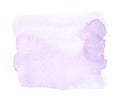 Purple watercolor splash hand drawn